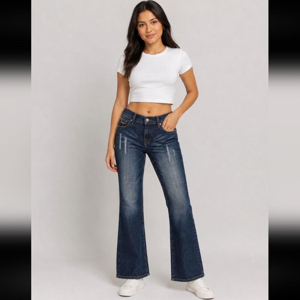 HOT AND THE GANG H&G Y2K Vintage Distressed Jeans Style 10475 size 5